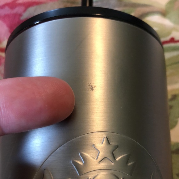 STARBUCKS Large venti Stainless Steel Cold Drink Cup Dual-Wall Black Straw NEW - Picture 14 of 14
